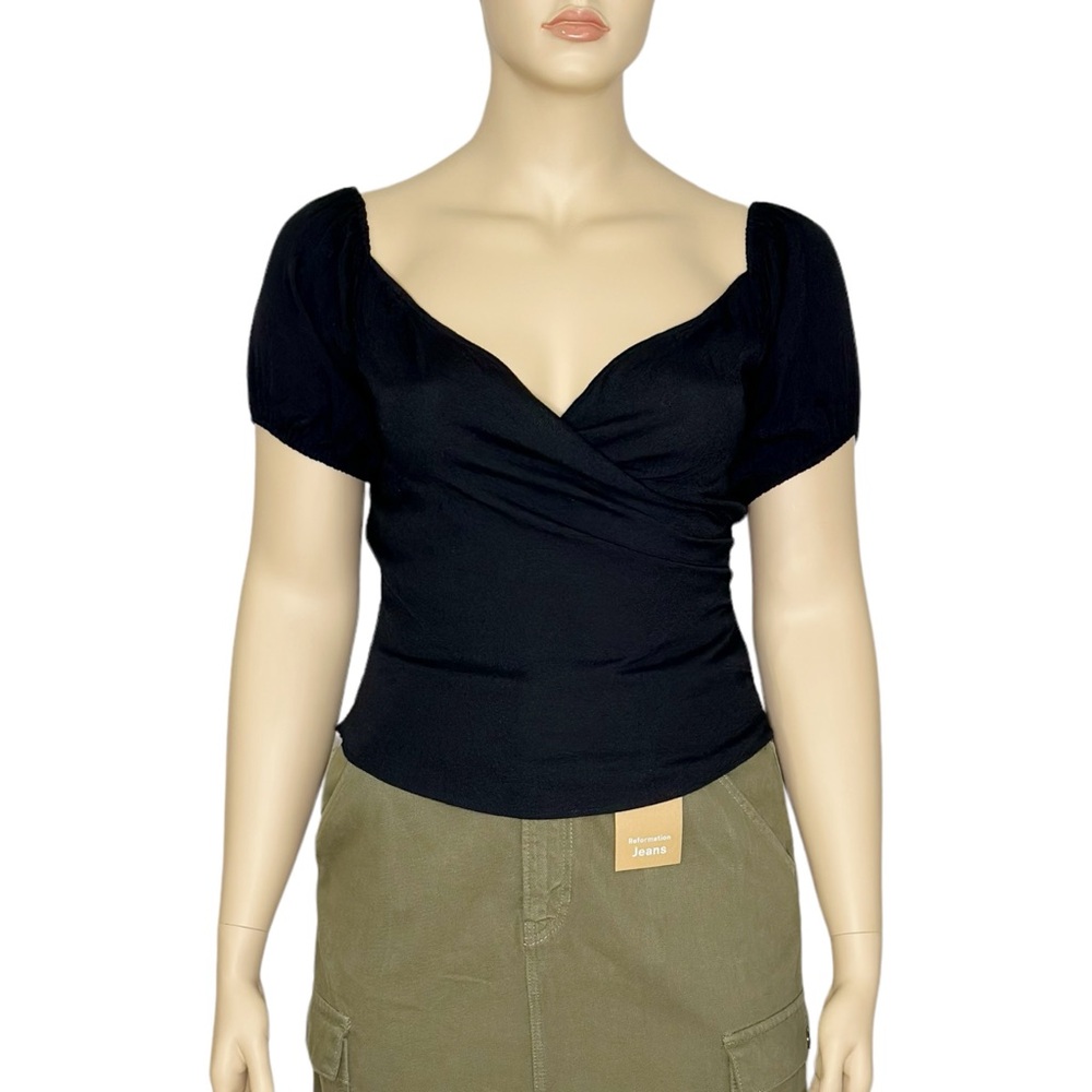 REFORMATION Lampone Top, Black, 12 (US) - Picture 11 of 13